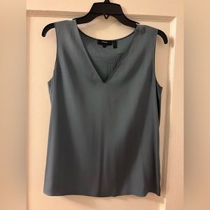 Silk slate blue Theory top